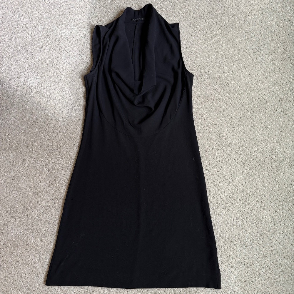 Theory Women’s Cowl Neck Mini Slip dress